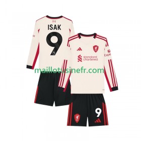 Maillot de Foot Liverpool ISAK 9 Extérieur 2025-26 Manches Longues - Enfant